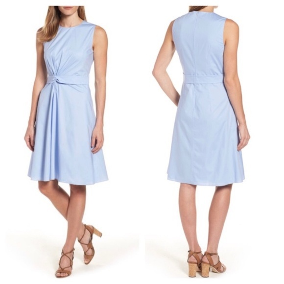 Hugo Boss Dresses & Skirts - Hugo Boss Digiana Poplin Knot- front Dress